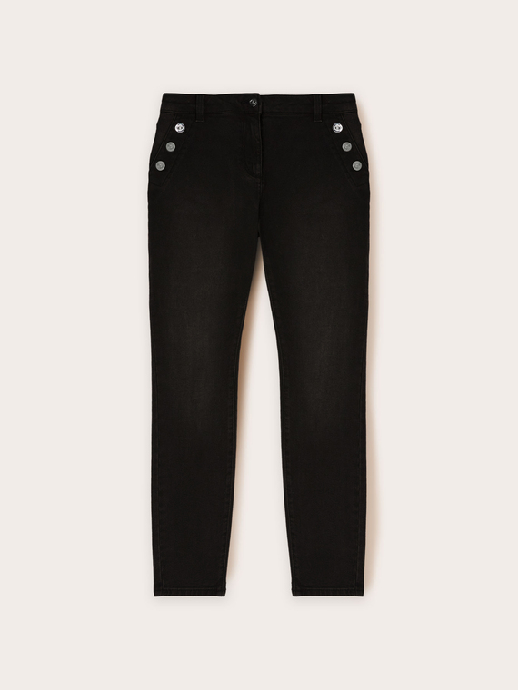 Jeans skinny con bottoni