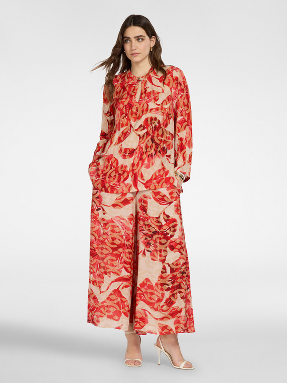 Pantaloni palazzo stampati