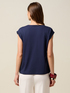 Dual-material T-shirt with sequins image number 1