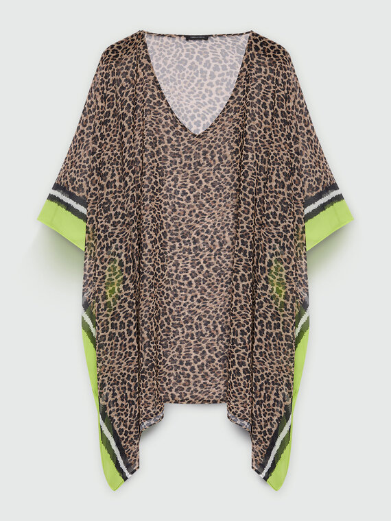Kaftan mit gepunktetem Muster