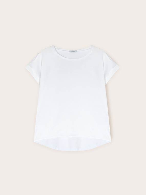 Two-material T-shirt