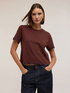 T-shirt with wavy and embroidered hems image number 0