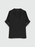 Blusa in lino con maniche ricamate image number 4