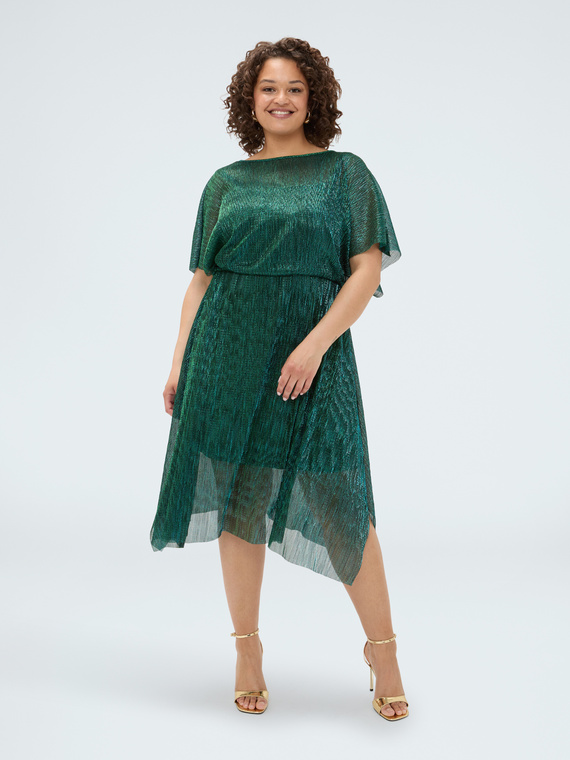 Robe en cr&ecirc;pe lurex