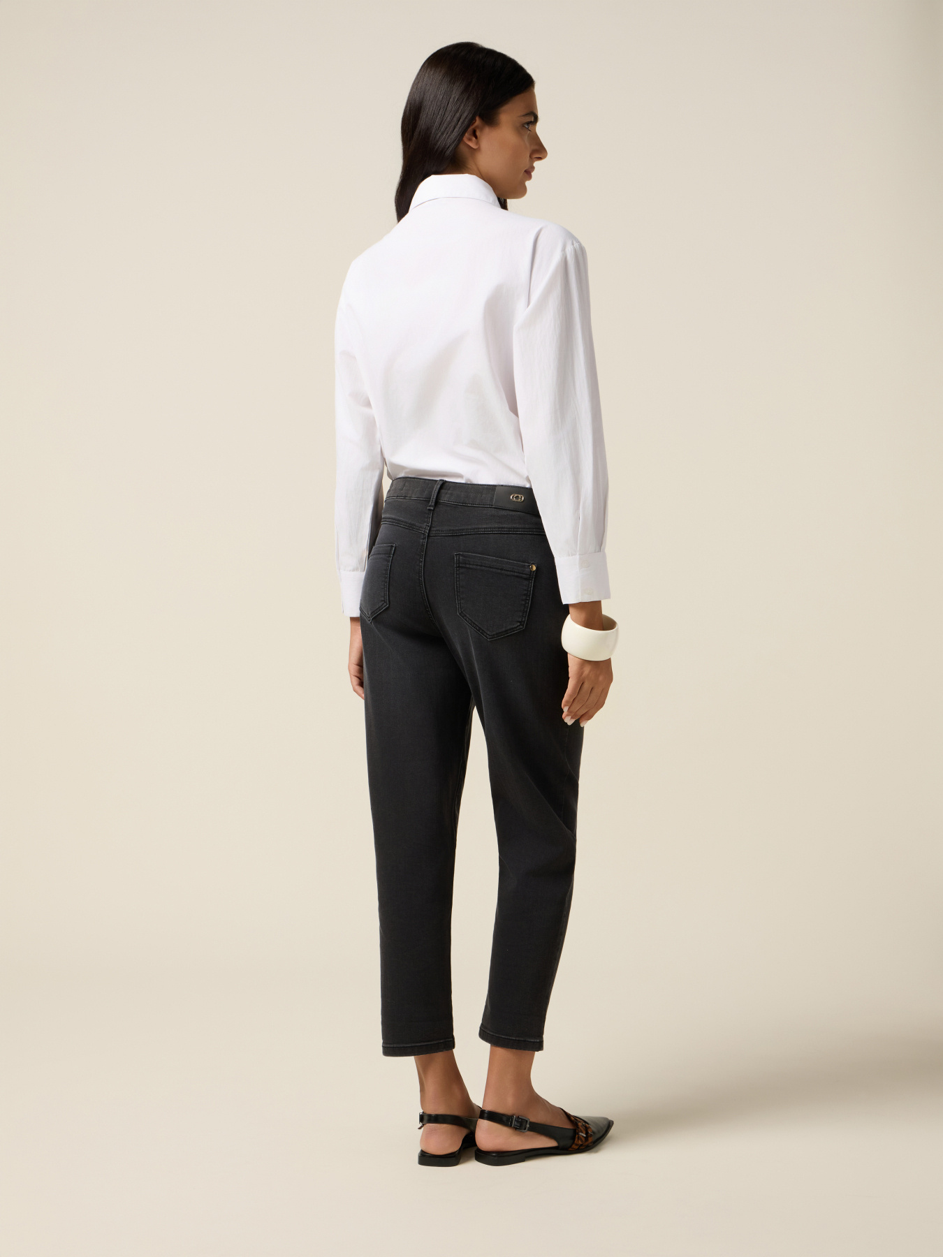 Jeans boyslim nero image number 1