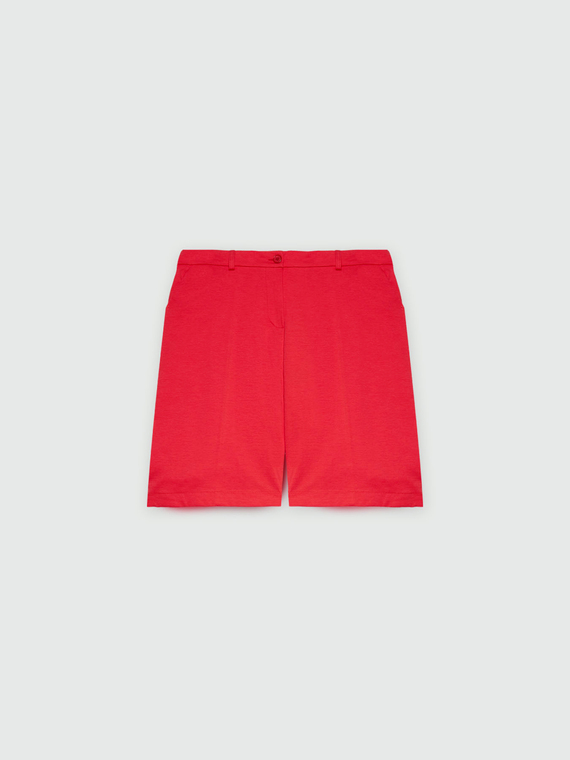 Pantaloni corti in punto Milano