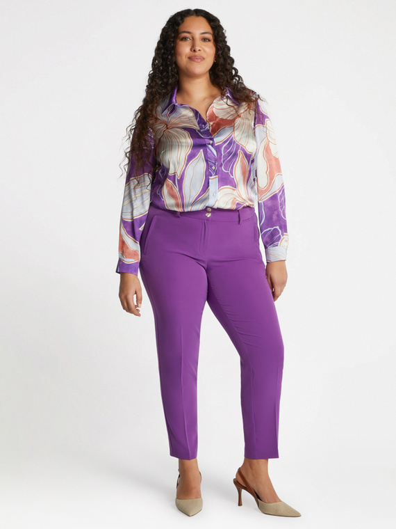 Hemdbluse mit Blumenmuster