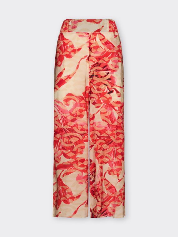 Printed palazzo pants