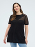 Openwork viscose blend sweater image number 0