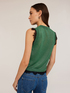 Knit top with lace trim image number 1