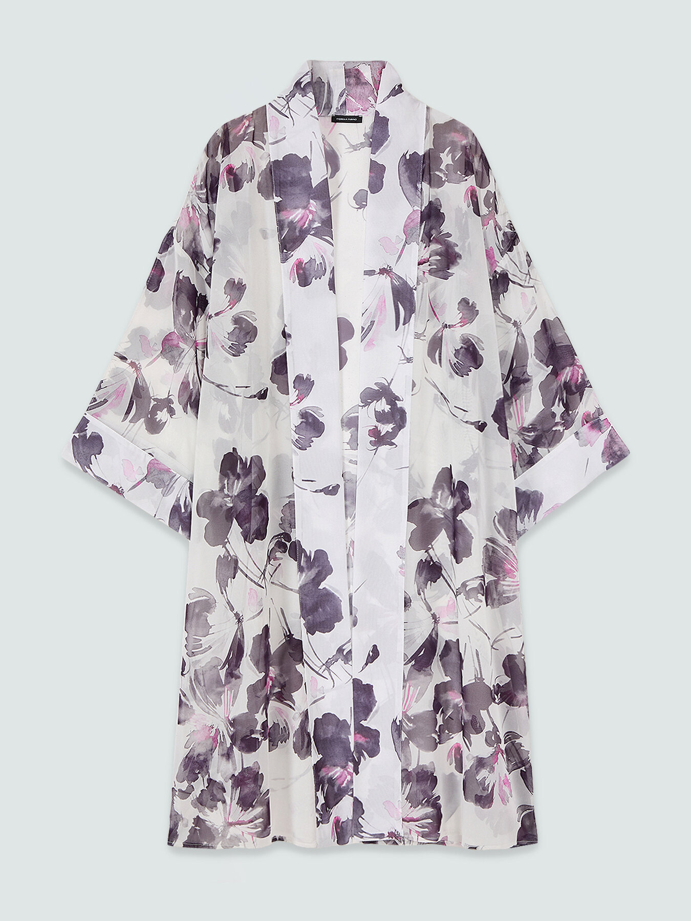Kaftan aus Georgette mit Blumendruck image number 4