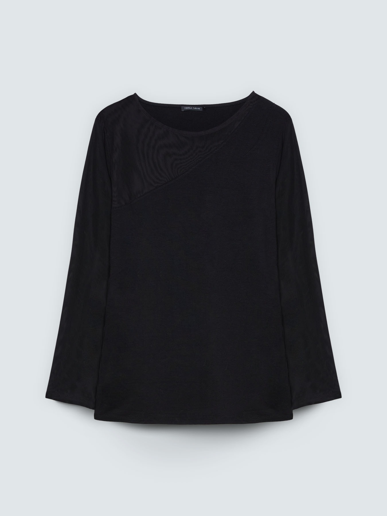 Camiseta con inserto de tul image number 4