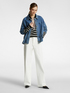 Oversized denim jacket image number 4