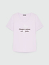 T-shirt con stampa fiore e scritta image number 4