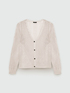 Cardigan mit Lochmuster aus Lurexgarn image number 4