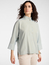 Blusa boxy listrada image number 0