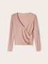 Maglia ad incrocio a coste lurex image number 4