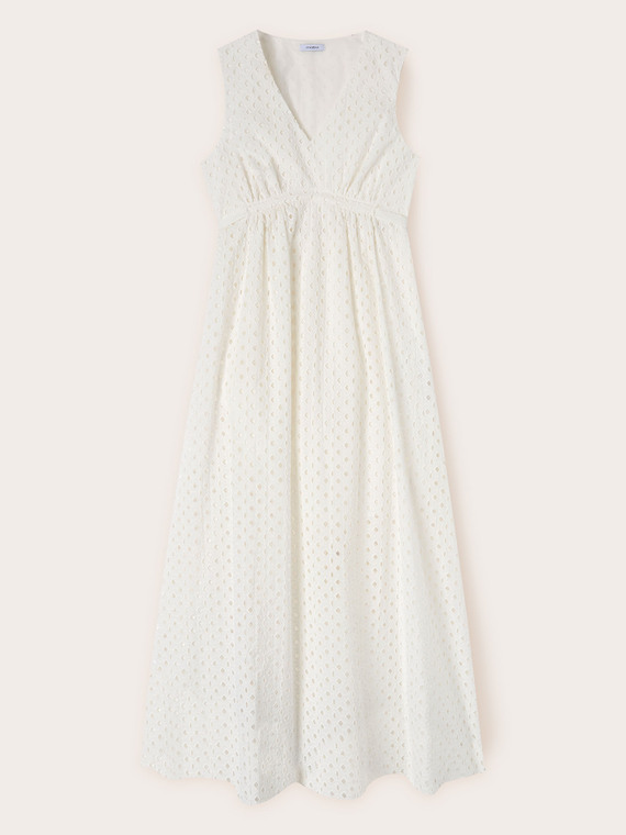 Long broderie anglaise dress