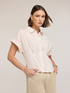 Lurex striped muslin shirt image number 2