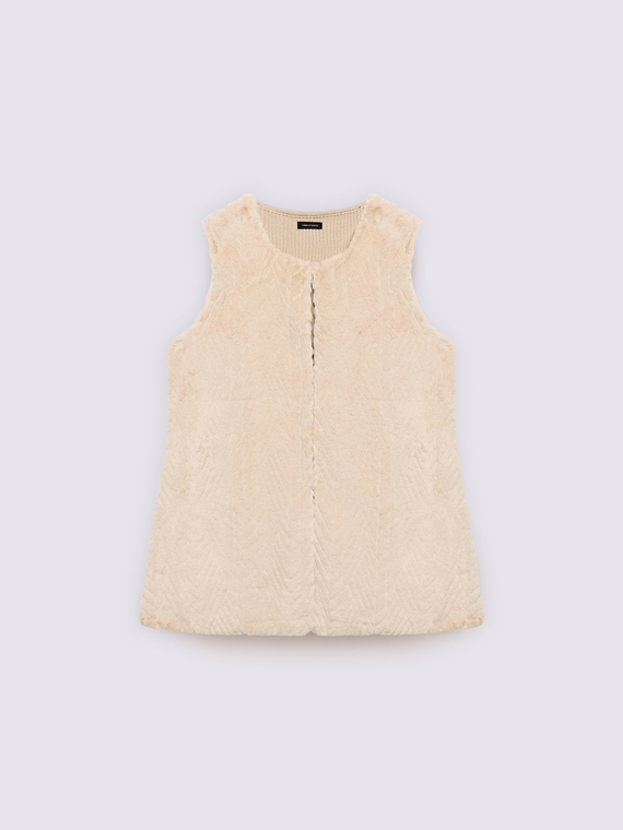 Plush effect vest