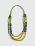 Collana multifilo in perle di legno image number 1