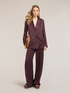 Double-breasted structured jacket in linen blend image number 2