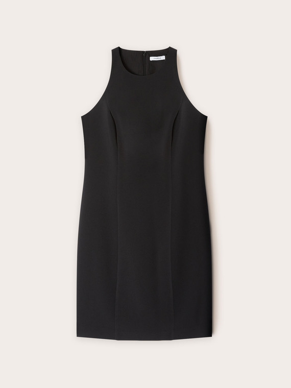 Mini dress in tessuto crêpe