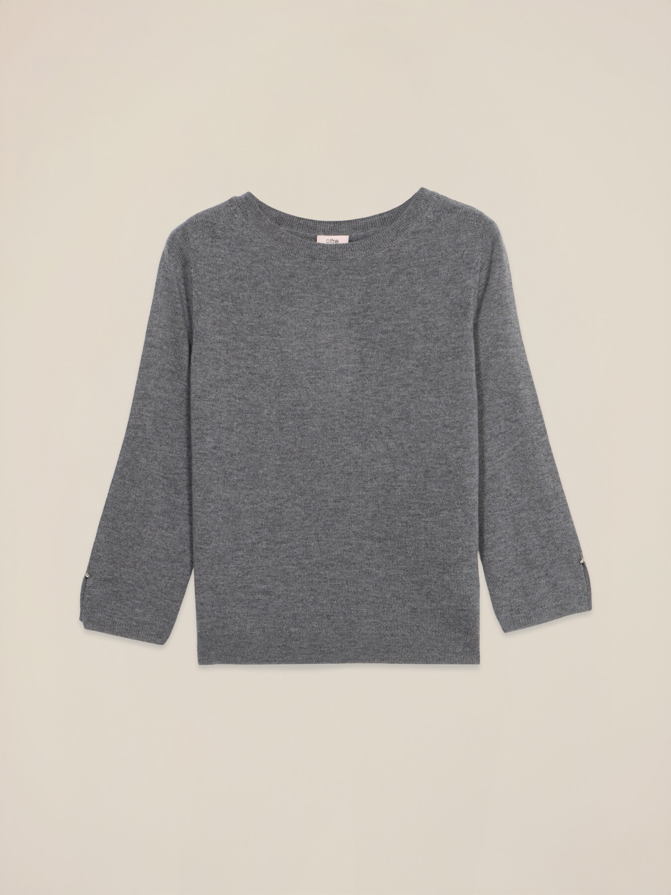 Pullover aus Wolle und Kaschmir mit Knöpfen image number 3