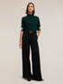 Two-tone turtleneck sweater in silk blend image number 3