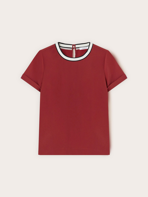 Bluse mit Strickbündchen