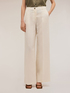 Pantaloni wide leg misto lino image number 2