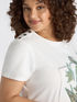 T-Shirt mit Druck und Kristallen image number 3