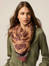 Cotton/silk patterned scarf image number 0