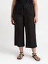 Pantaloni in lino e jersey con lacci image number 0