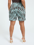 Zebra-print jersey shorts image number 1