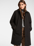 Long down jacket with belt image number 0