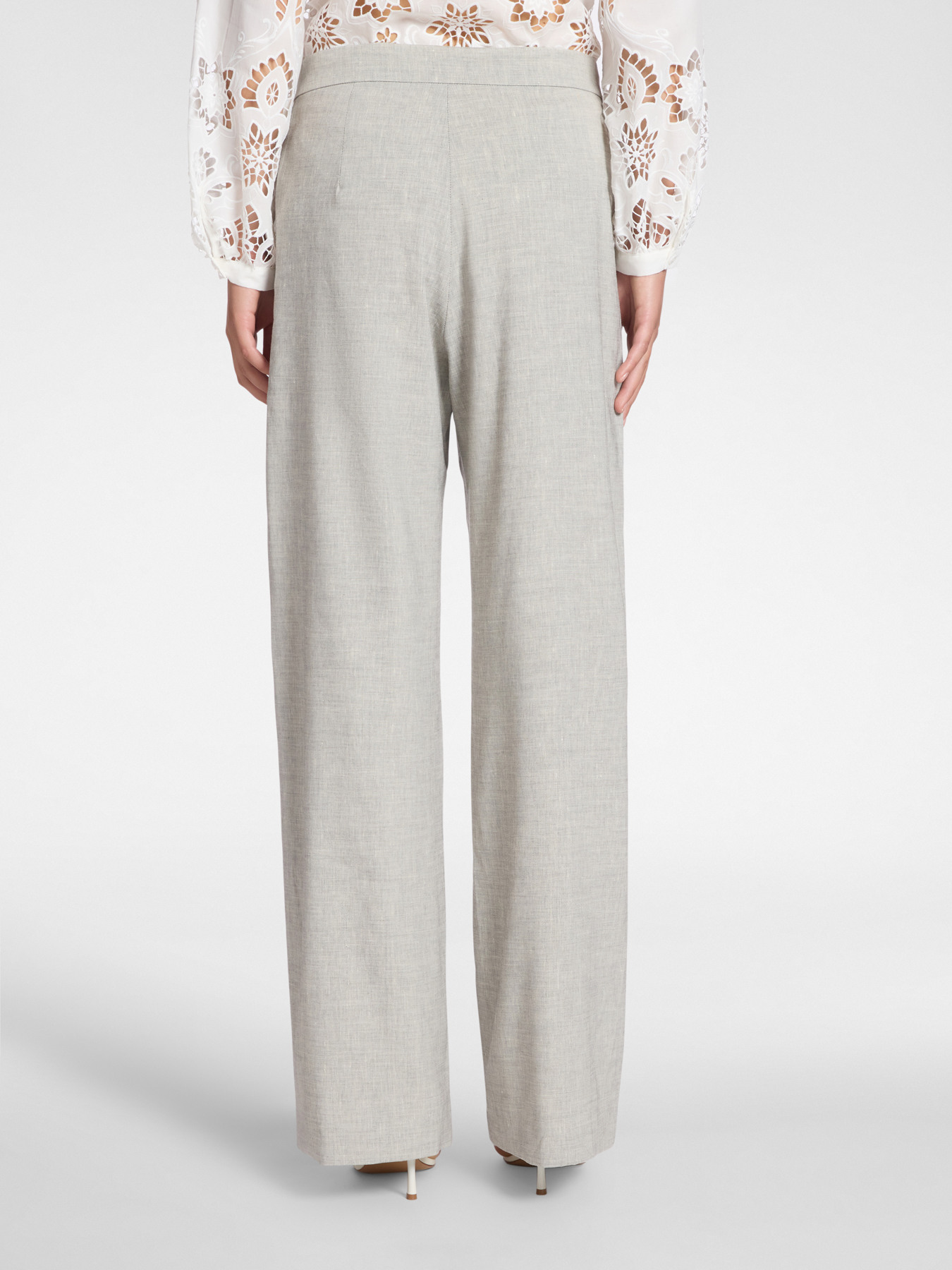 Linen blend chinos image number 1