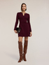 Knit sheath dress with metallic detail image number 0