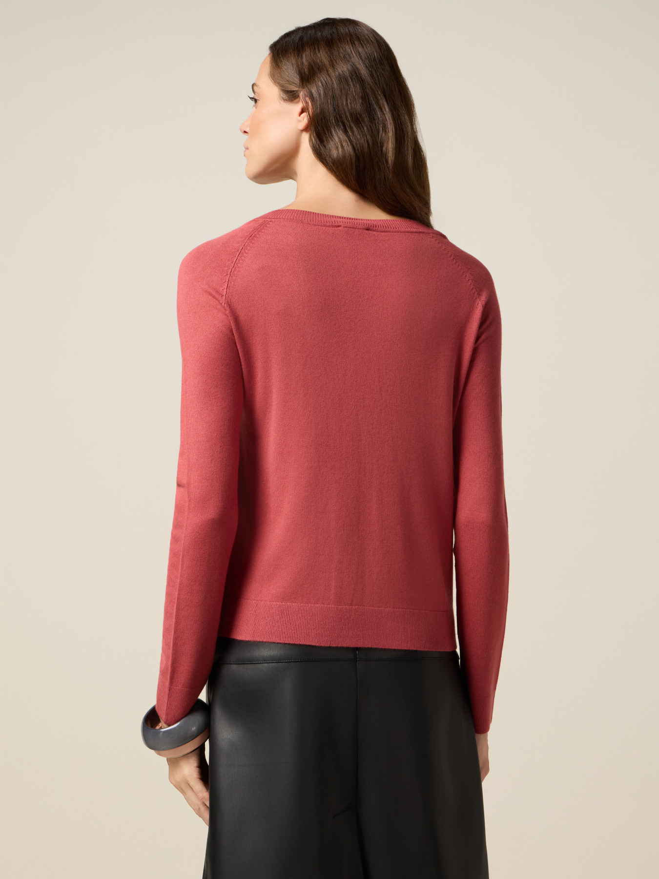 Jersey de mezcla de viscosa con botones decorativos image number 1