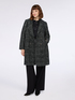 Bouclé fabric coat in wool blend image number 0