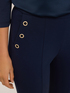 Regular trousers with eyelet pattern image number 3