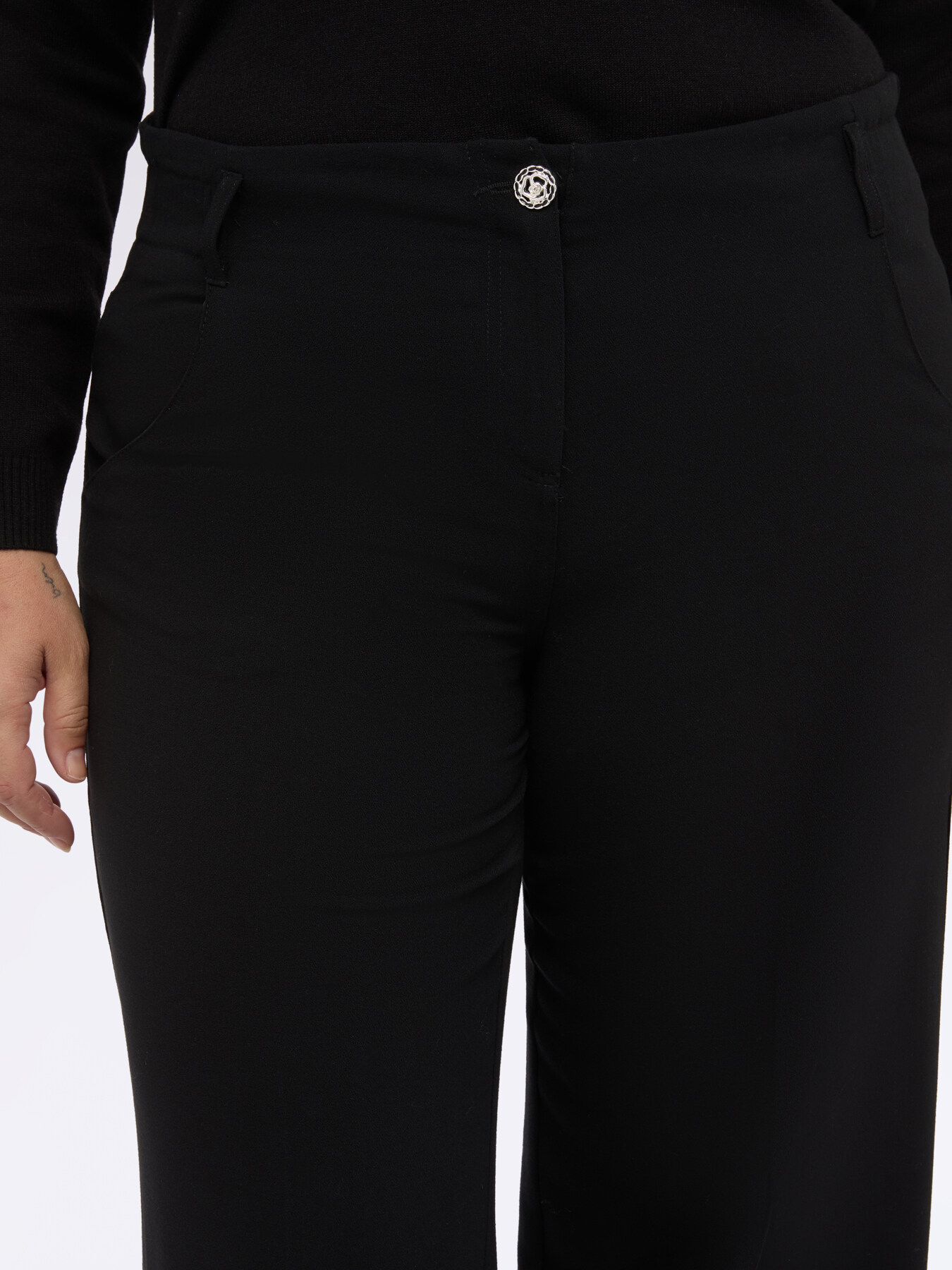 Pantalon Wide Leg en tissu scuba image number 2