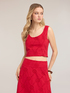 Crop top in broderie anglaise image number 3