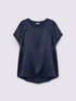 T-shirt bimaterica con scolllo tondo image number 4