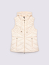 Sleeveless down jacket with hood and Sorona® Aura padding image number 5
