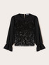 Blouse en georgette et broderie de paillettes image number 0