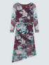 Vestido largo de tul con estampado image number 4