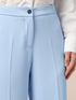 Wide-leg palazzo pants in crepe fabric image number 2