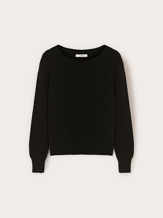 Ribbed knit in viscose blend