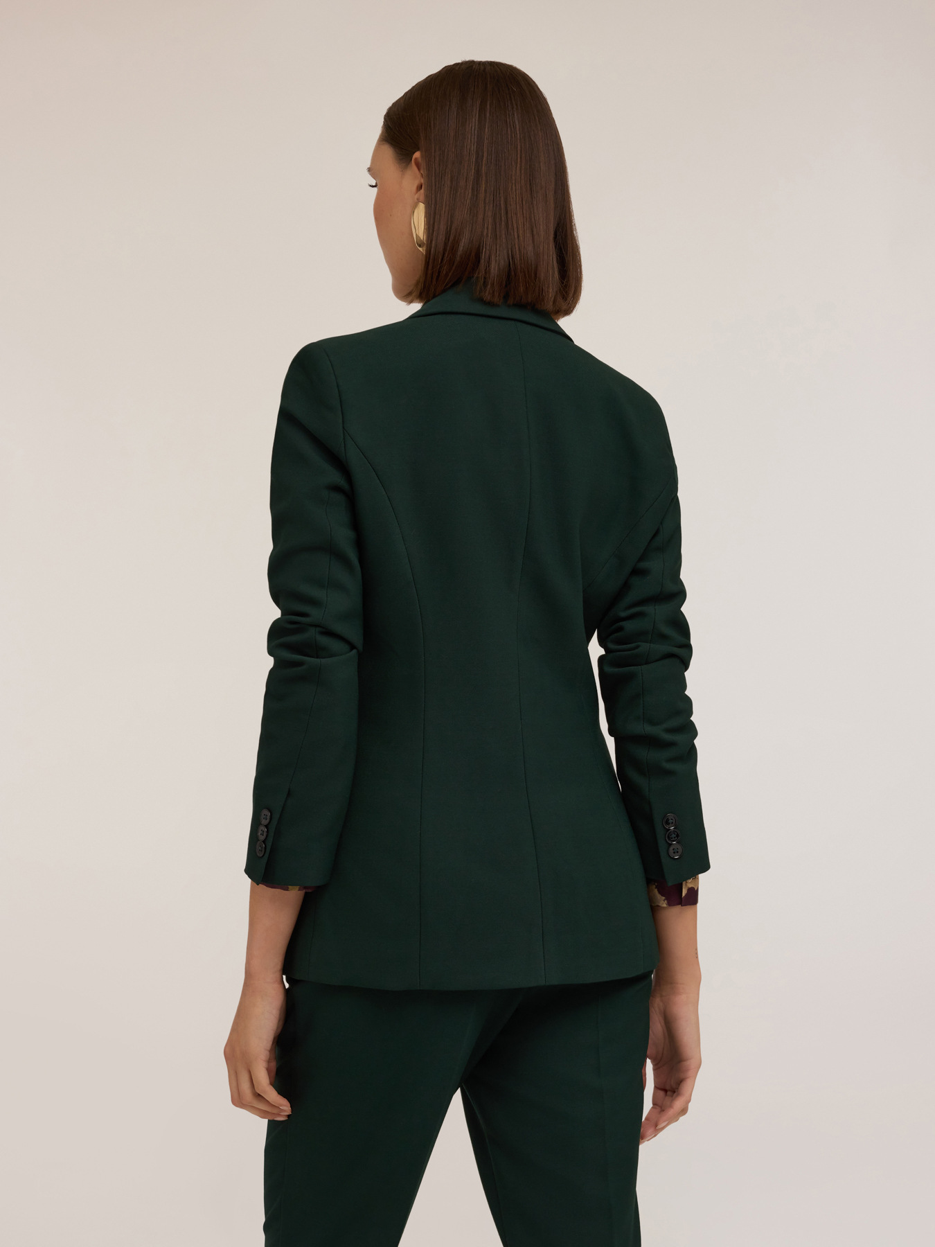 Single-breasted viscose blend blazer image number 1